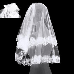 Halloween headwear Ghost bridal veil black short 639316031571 - COCOMELODY