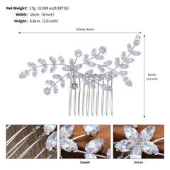 Bride Hair Comb Wedding Hair Accessories for Brides 694267866547 - COCOMELODY
