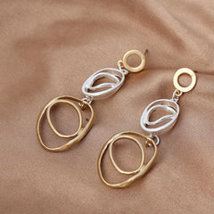 Temperament light luxury earpin fashion simple all matching earrings 672030684857 - COCOMELODY