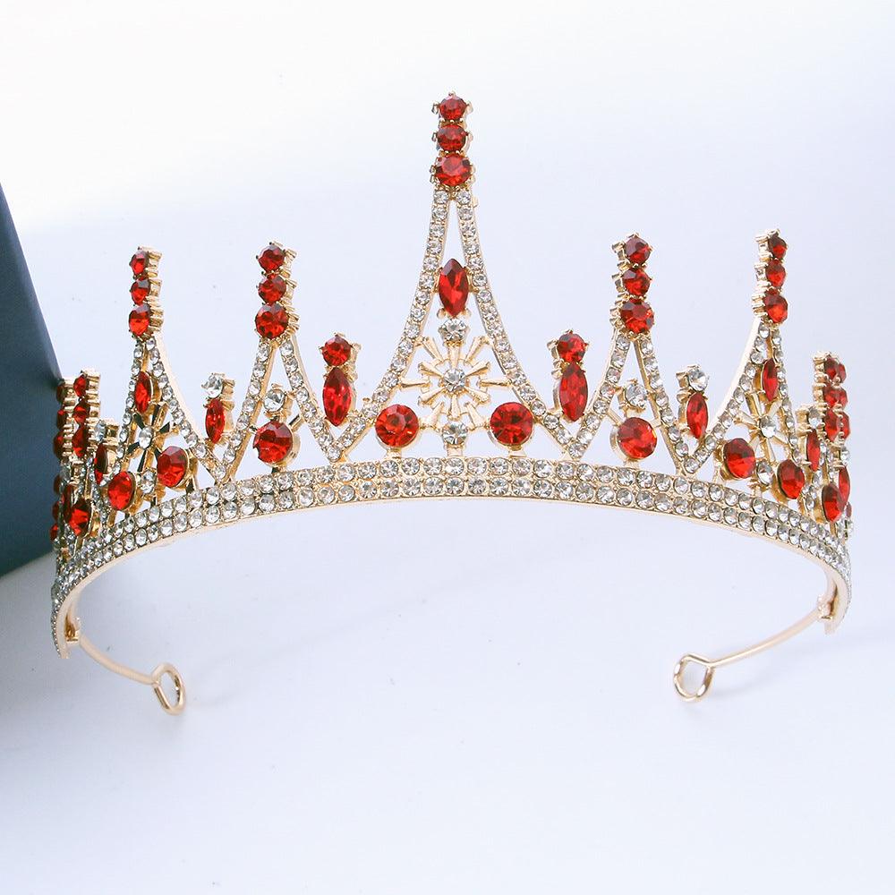 Alloy Crown wedding tiara Wedding honeymoon shoot luxury Princess tiara 651532956730 - COCOMELODY