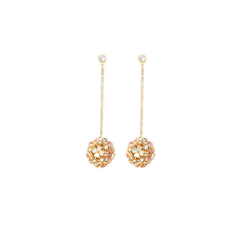 Shell flower hydrangea earrings 712920720693 - COCOMELODY