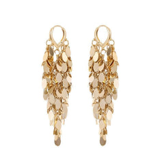Sequined tassel earrings 716729737869 - COCOMELODY