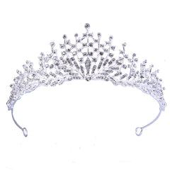 Bridal tiara Bridal Tiara Alloy bridal Tiara Headband Atmospheric Tiara 652188191347 - COCOMELODY