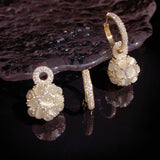 Personality delicate trend opal ball earrings 728149054328 - COCOMELODY