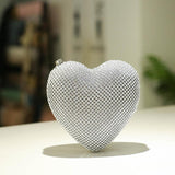 Diamond Heart Bag mini Shiny Diamond Evening bag 729106323676 - COCOMELODY