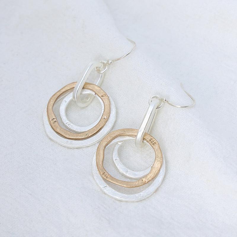 Stylish earrings Simple high sense pendant earrings 672418001308 - COCOMELODY