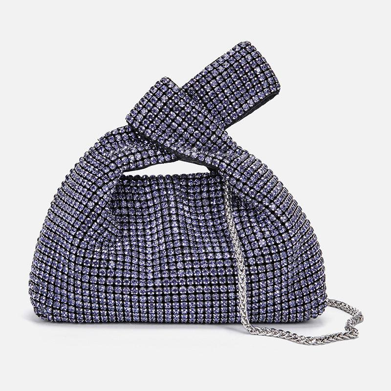 Diamond-encrusted portable dinner bag 773141196365 - COCOMELODY