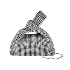 Diamond-encrusted portable dinner bag 773141196365 - COCOMELODY