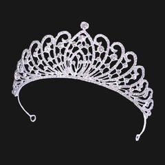 Bridal Crown Tiara Alloy Thick Silver Gold Crown Princess Bridal wedding accessories 650390631349 - COCOMELODY