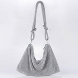 Metal diamond-encrusted dinner bag 776820368706 - COCOMELODY