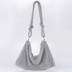 Metal diamond-encrusted dinner bag 776820368706 - COCOMELODY