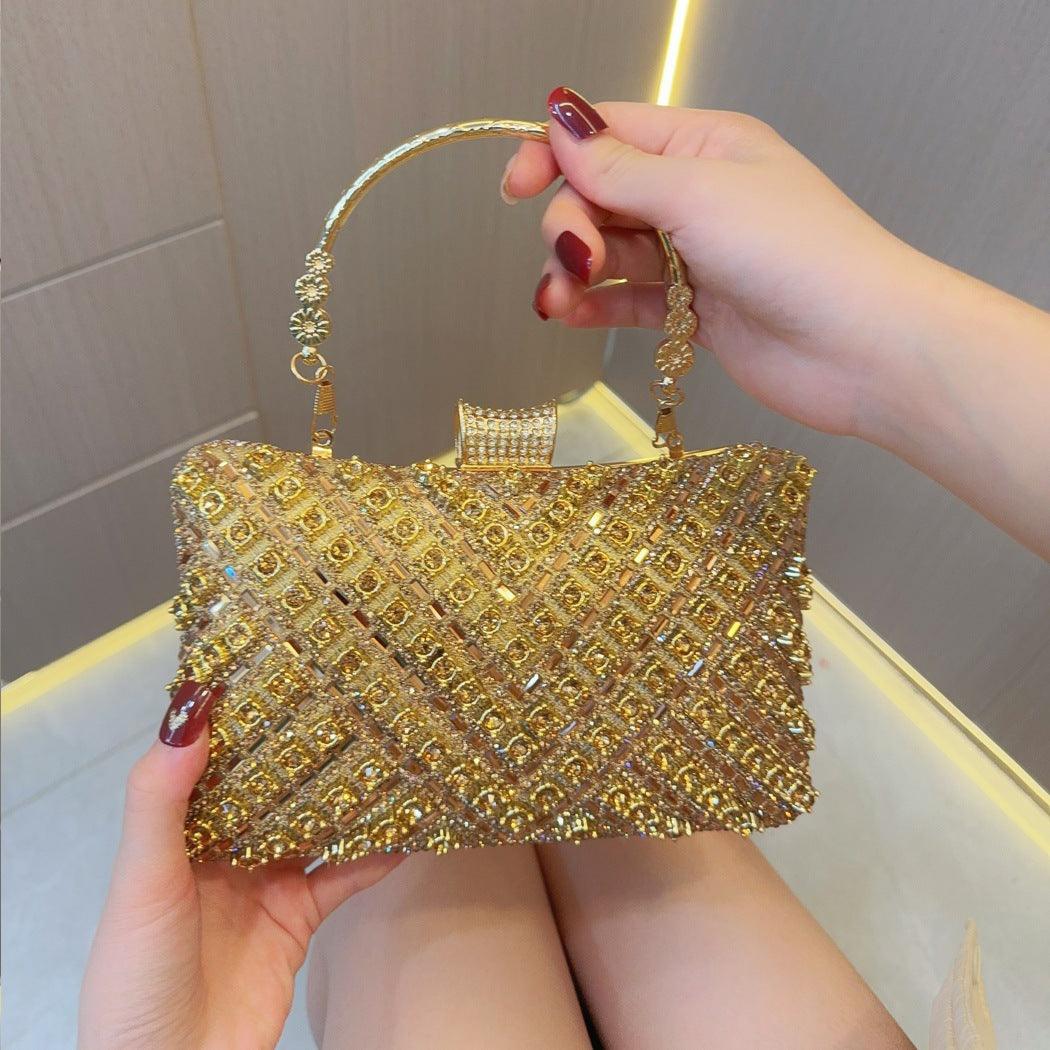 Rhinestone tote Bag Banquet Bag diamond-encrusted diagonal dinner bag 754743789639 - COCOMELODY