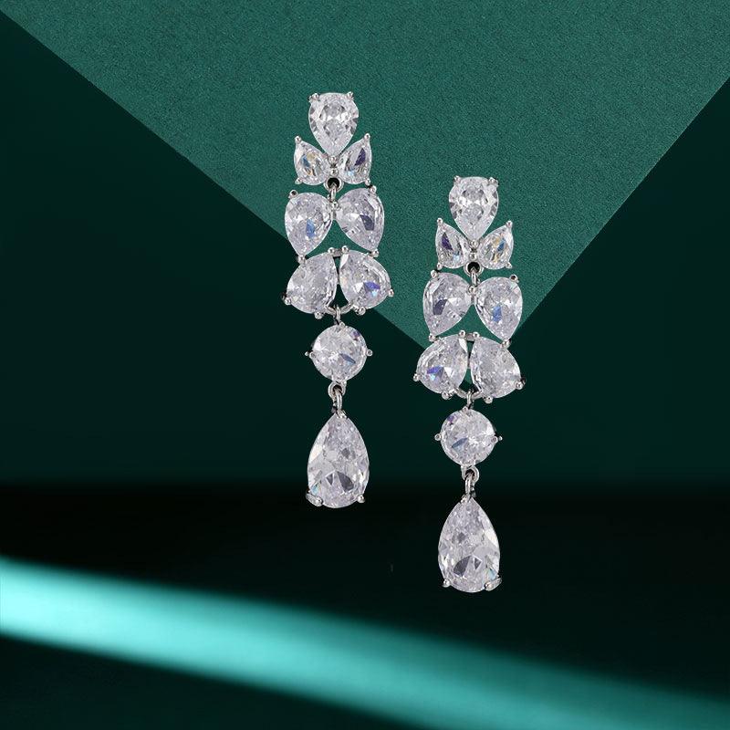 Drop long luxury earrings 837068445089 - COCOMELODY