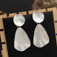 Atmospheric exaggerated earrings Fashion geometric metal mid-length earrings 683444245645 - COCOMELODY