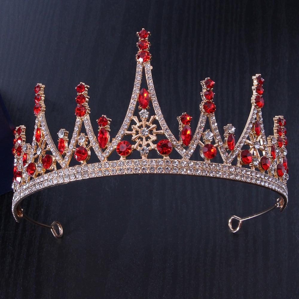 Alloy Crown wedding tiara Wedding honeymoon shoot luxury Princess tiara 651532956730 - COCOMELODY