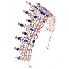 Baroque rhinestone alloy festival headband Crown Luxury tiara crown 651827787417 - COCOMELODY