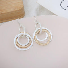 Stylish earrings Simple high sense pendant earrings 672418001308 - COCOMELODY