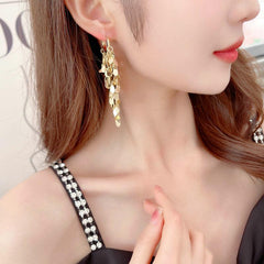 Sequined tassel earrings 716729737869 - COCOMELODY