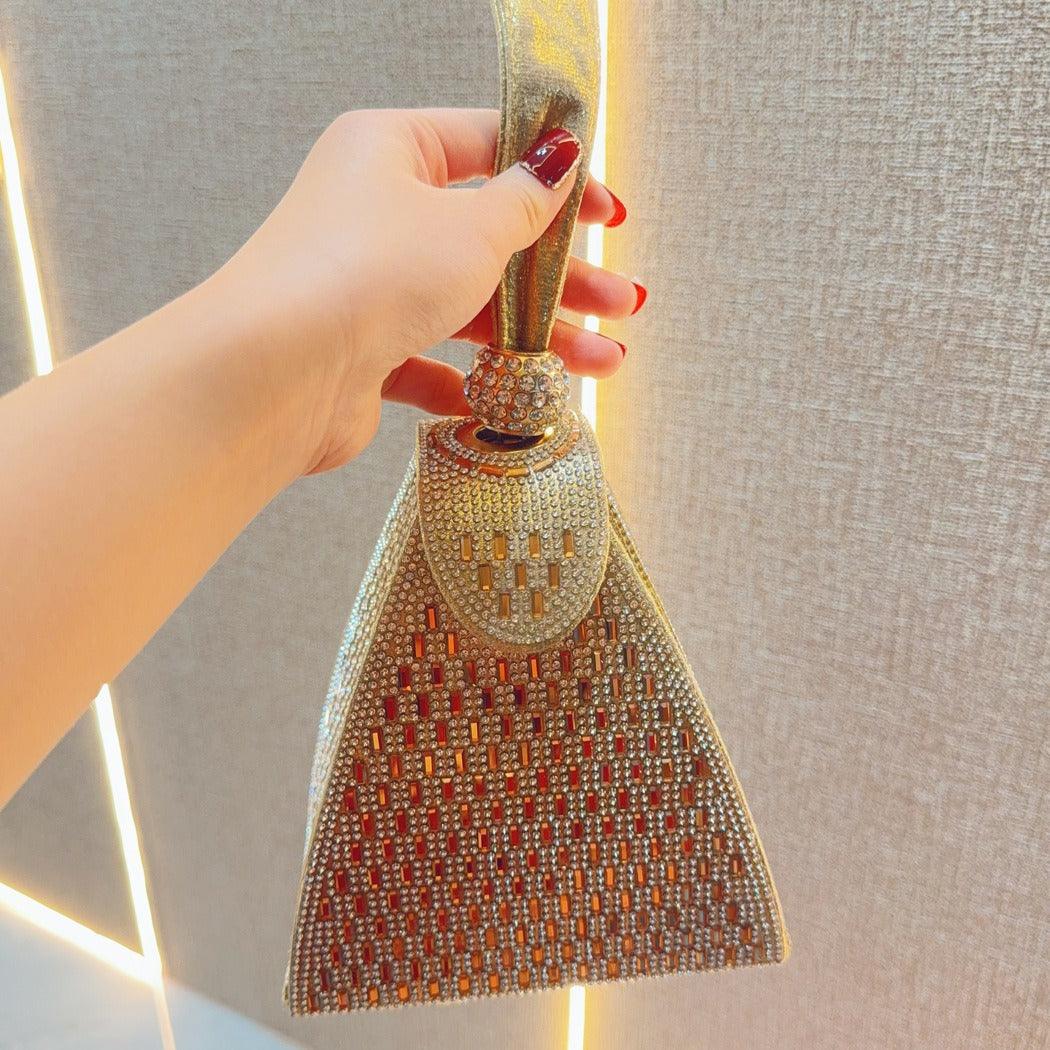 Rhinestone tote Bag Banquet Bag diamond-encrusted diagonal dinner bag 778370142021 - COCOMELODY