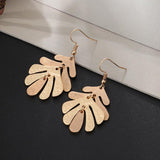 Personality Leaf Earrings High fashion stud earrings 694227853841 - COCOMELODY
