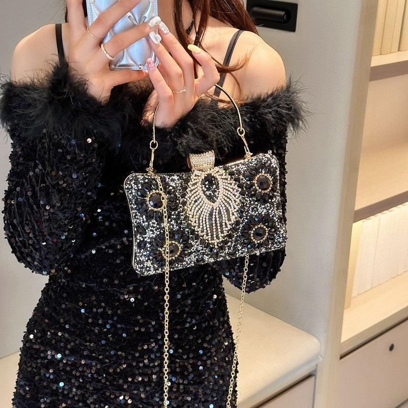 Heavy diamond dinner bag 791087208691 - COCOMELODY