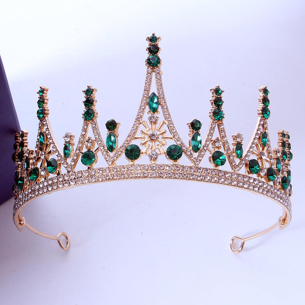Alloy Crown wedding tiara Wedding honeymoon shoot luxury Princess tiara 651532956730 - COCOMELODY