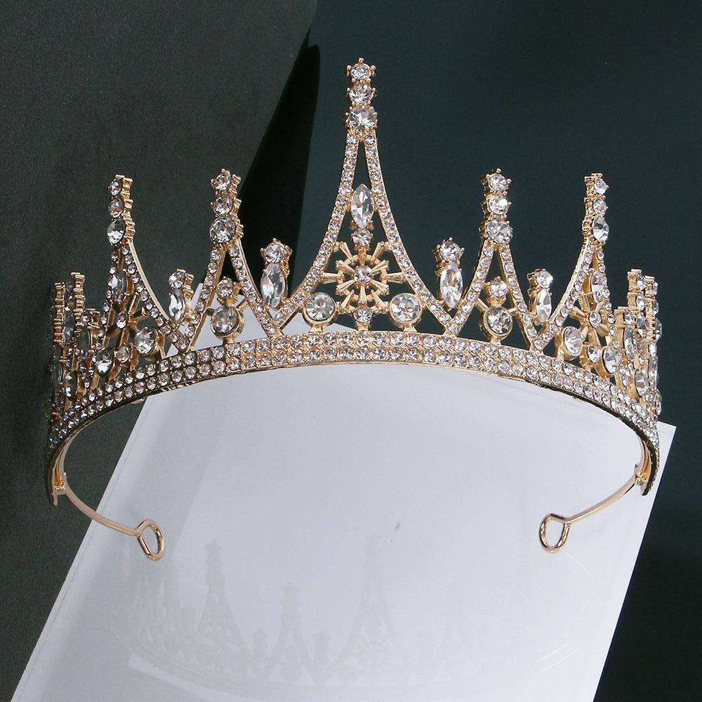 Alloy Crown wedding tiara Wedding honeymoon shoot luxury Princess tiara 651532956730 - COCOMELODY