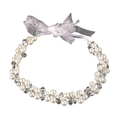 Bridal headwear for girls Pearl headband Headband with yarn band 583256976866 - COCOMELODY