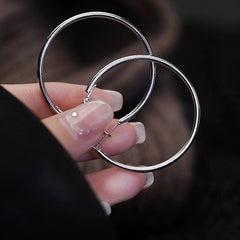 Round hoop earrings 810056657479 - COCOMELODY