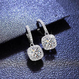 Sugar cube diamond earrings 805604207573 - COCOMELODY