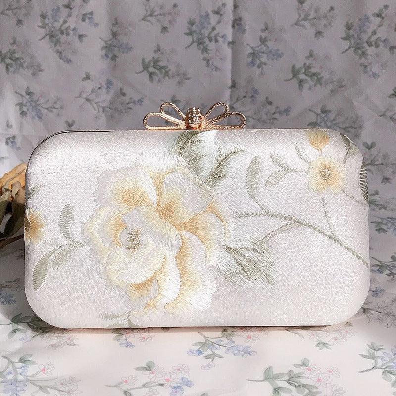 Embroidered evening bag Temperament clutch bag 681571423932 - COCOMELODY