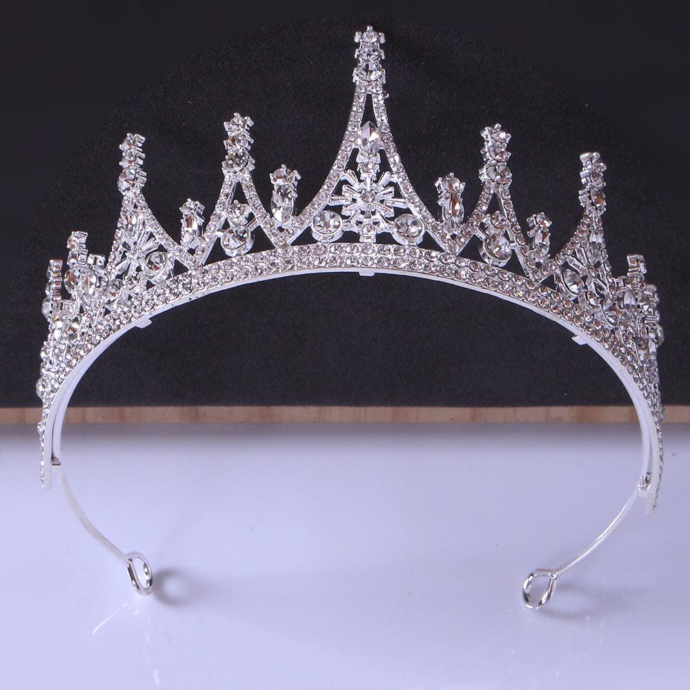 Alloy Crown wedding tiara Wedding honeymoon shoot luxury Princess tiara 651532956730 - COCOMELODY