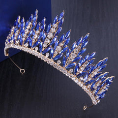 Full diamond super flash half round crown bride wedding headwear photography with makeup styling up-hair crown 677485871099 - COCOMELODY