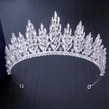 Full diamond super flash half round crown bride wedding headwear photography with makeup styling up-hair crown 677485871099 - COCOMELODY
