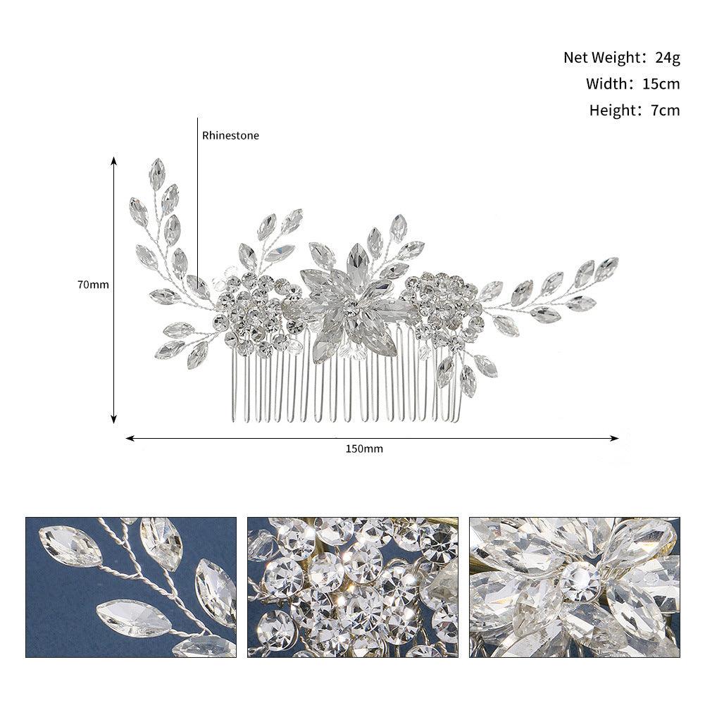 Bride Hair Comb Wedding Hair Accessories for Brides 678772322707 - COCOMELODY