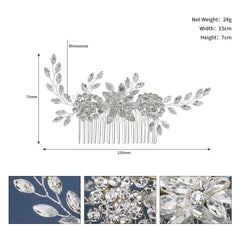Bride Hair Comb Wedding Hair Accessories for Brides 678772322707 - COCOMELODY