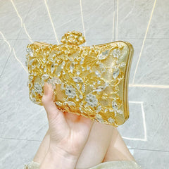 Light luxury diamond-encrusted banquet hand dress bag 801446090486 - COCOMELODY
