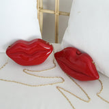Acrylic Red Lips dinner bag 651077833983 - COCOMELODY