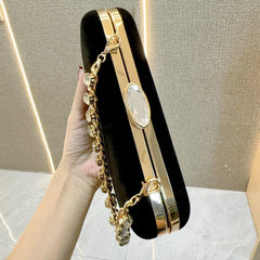 Evening clutch bag diamond-encrusted suede bag Dinner bag Women's crossbody bag 778944030967 - COCOMELODY