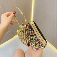 Rhinestone tote Bag Banquet Bag diamond-encrusted diagonal dinner bag 754743789639 - COCOMELODY