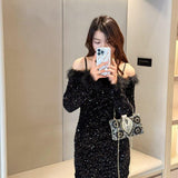 Heavy diamond dinner bag 791087208691 - COCOMELODY