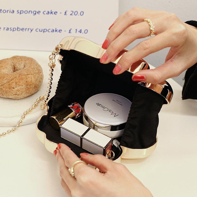 Flower bag mirror plating process oblique span bag 778089021024 - COCOMELODY