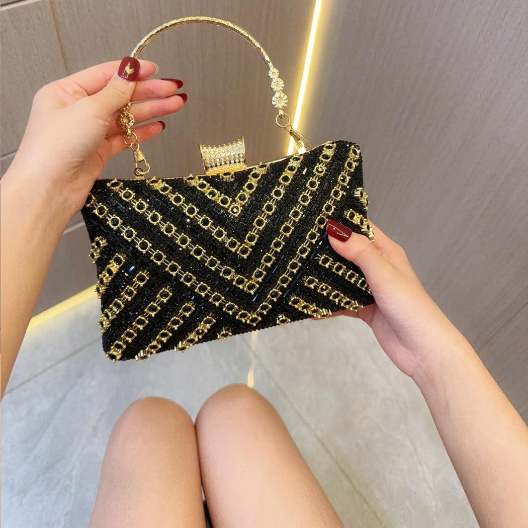 Rhinestone tote Bag Banquet Bag diamond-encrusted diagonal dinner bag 754743789639 - COCOMELODY