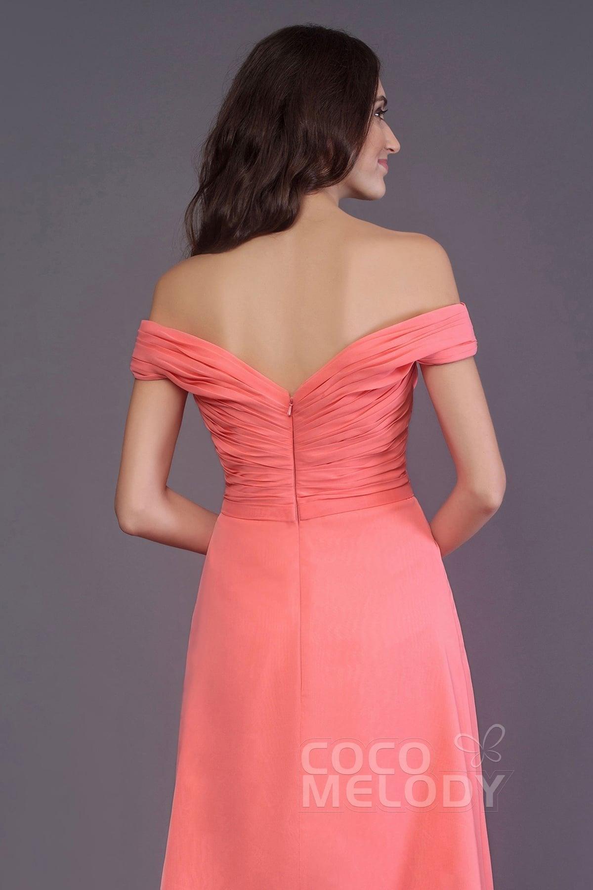 Sheath-Column Knee Length Short Bridesmaid Dress PR3485 - COCOMELODY