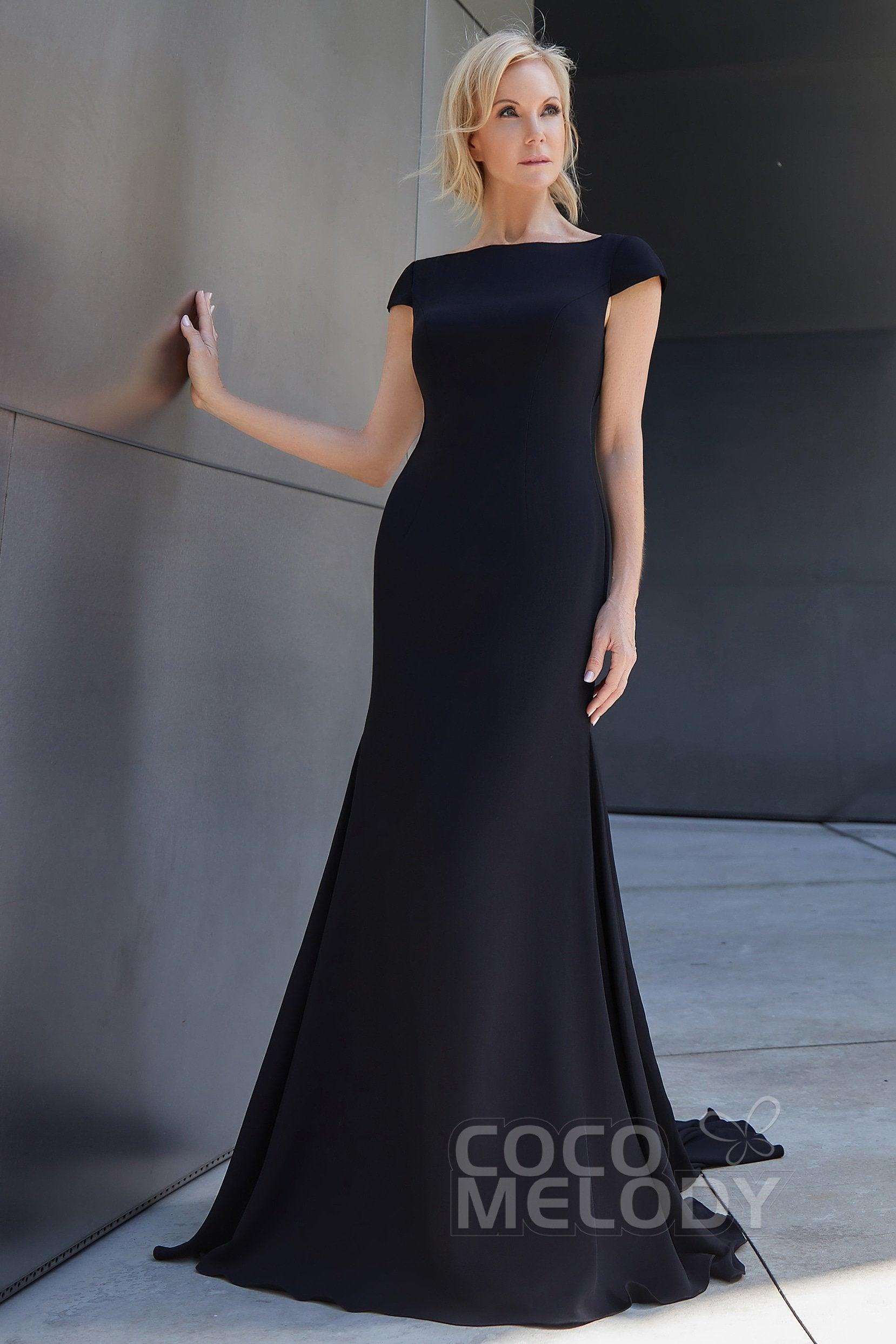 Trumpet-Mermaid Sweep-Brush Train Chiffon Dress PR3605CR - COCOMELODY
