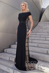 Mermaid Sweep-Brush Train Knitted Fabric Dress PR3621CR - COCOMELODY