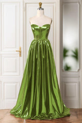 A-Line Sweep-Brush Train Hot Stamping Cloth Prom Dress CS0446 - COCOMELODY