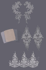 Bridal Gown LD3906 Fabric Swatch SWWD18002 - COCOMELODY