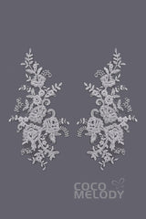 Bridal Gown LD3905 Fabric Swatch SWWD18008 - COCOMELODY