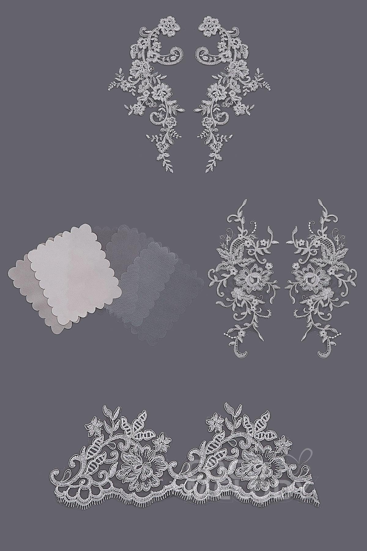 Bridal Gown LD4604 Fabric Swatch SWWD18020 - COCOMELODY